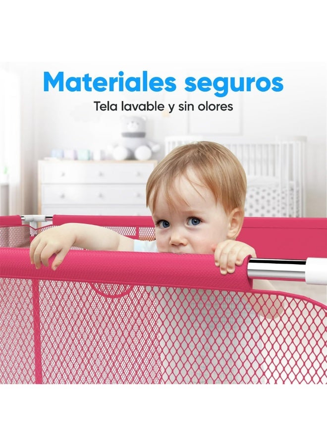 بيت كور ومحبس أطفال كبير (١٨٢×١٢٢ سم) مع شبكة كرة قدم وحلقة سلة - ساحة لعب آمنة للأطفال (المحبس فقط) - Image 5